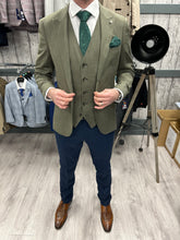 Load image into Gallery viewer, Sage Green Jacket &amp; Waistcoat - Navy Trousers
