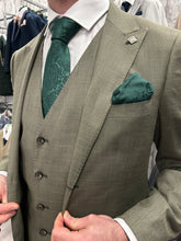 Load image into Gallery viewer, Sage Green Jacket &amp; Waistcoat - Navy Trousers
