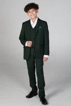 Load image into Gallery viewer, Leo Green Boys 3 Piece Suit
