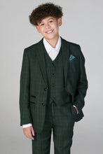 Load image into Gallery viewer, Leo Green Boys 3 Piece Suit
