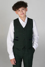 Load image into Gallery viewer, Leo Green Boys 3 Piece Suit
