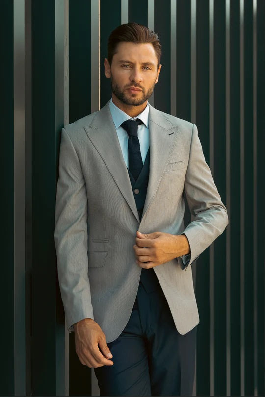 Percy Grey mix and match 3 piece suit for hire