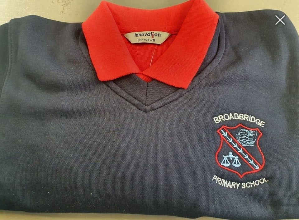 2 x Broadbridge Primary School sweatshirt (Save 10%)