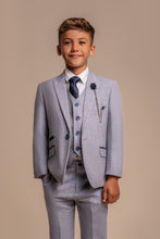 Load image into Gallery viewer, Boy&#39;s Caridi Sky Blue 3 Piece Suit
