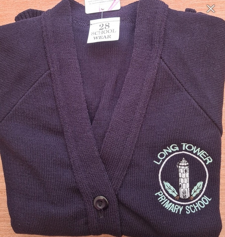 3 x Long Tower Deerpark knitted navy V-neck cardigan (Save £10)