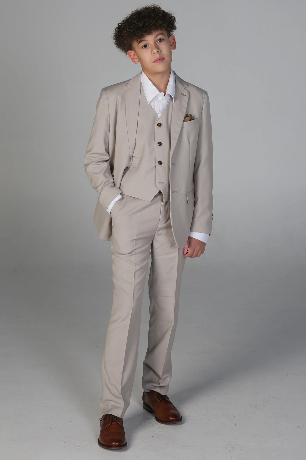 Boy's Mayfair Stone 3 Piece Suit