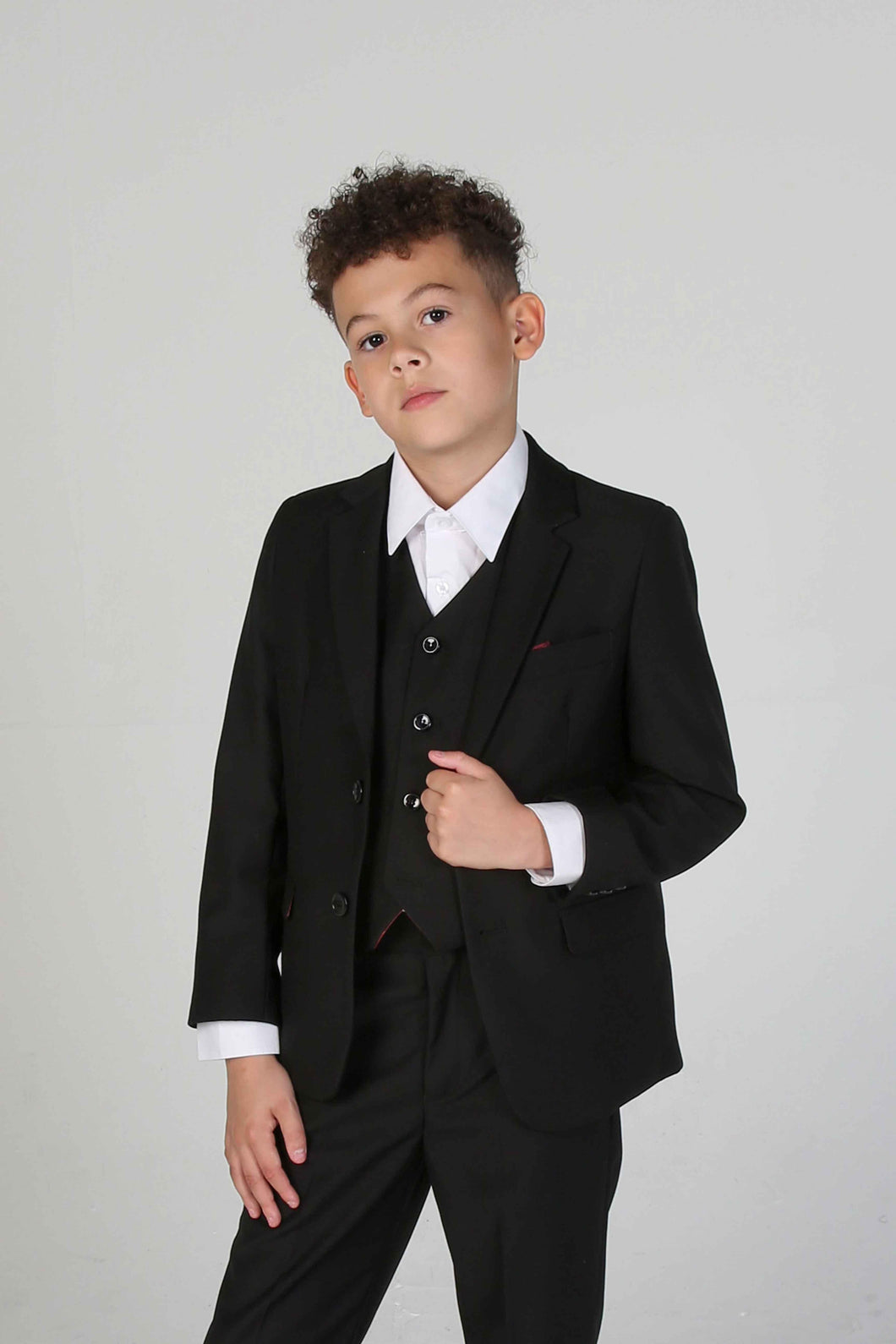 Parker Black Boys 3 Piece Suit