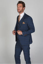 Load image into Gallery viewer, Hamley&#39;s Navy 3 Piece Suit - MJ&#39;s Menswear Derry
