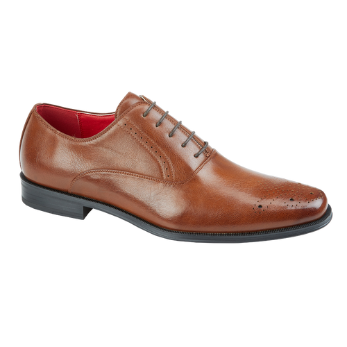 Burnsall Tan Formal Shoe - MJ's Menswear Derry