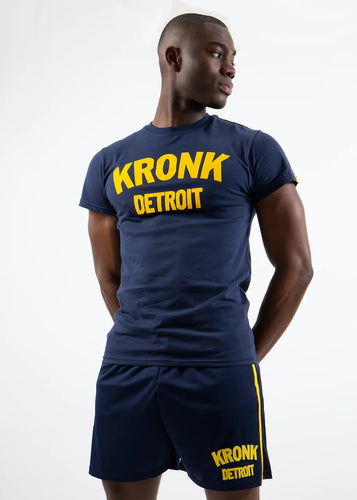 KRONK Detroit T Shirt Navy - MJ's Menswear Derry